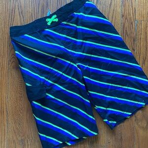 🌿3/$10 Striped Swim Trunks